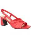 Easy Street Women's Lucie Square Toe Sandals In Red