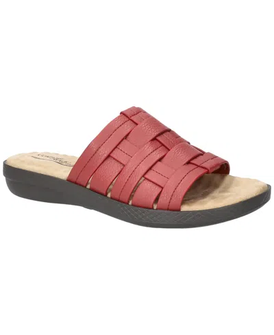 Easy Street Women's Maha Comfort Slide Sandals In Red