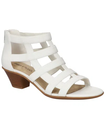 Easy Street Women's Marg Gladiator Block Heel Sandals In White