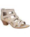 Easy Street Women's Marg Zip Gladiator Sandals In Gray