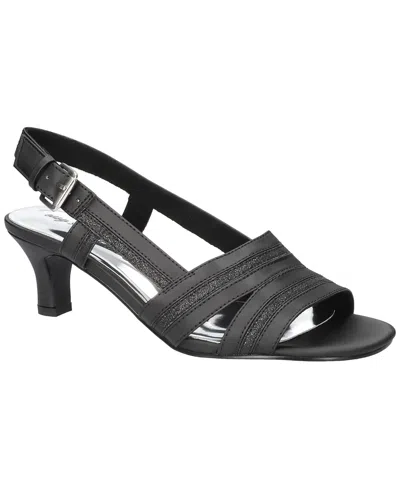 Easy Street Women's Meghan Slingback Heeled Sandals In Black Satin
