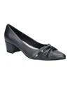 Easy Street Women's Millie Block Heel Pumps In Navy