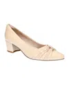 Easy Street Millie Womens Cushioned Footbed Comfort Pumps In Nude