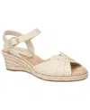 Easy Street Women's Miramar Espadrille Wedge Heel Sandals In Natural