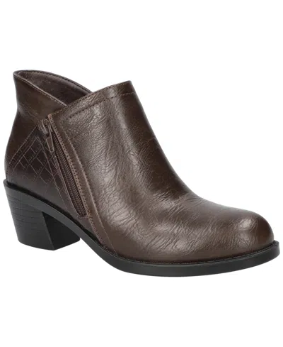 Easy Street Women's Morgana Block Heel Ankle Boots In Brown