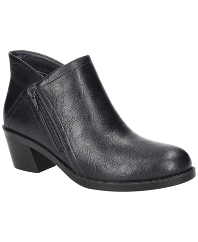 Easy Street Ryalee Womens Faux Leather Round Toe Booties In Navy