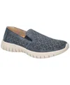 Easy Street Women's Mosaic Slip-resistant Sneakers In Navy