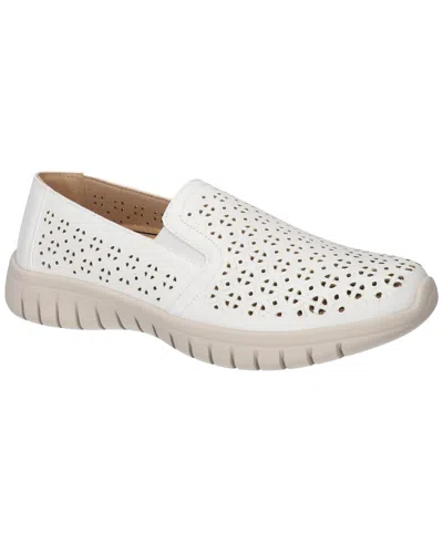 Easy Street Women's Mosaic Slip-resistant Sneakers In White