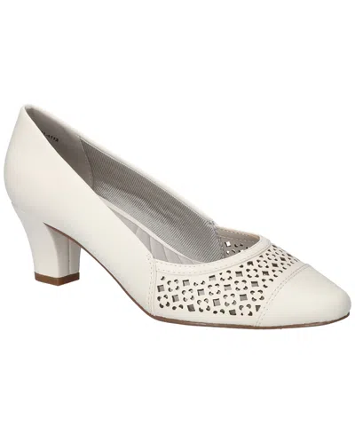 Easy Street Women's Neva Comfort Dress Heel Pumps In White
