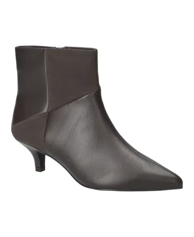 Easy Street Women's Nyla Ankle Dress Booties In Brown