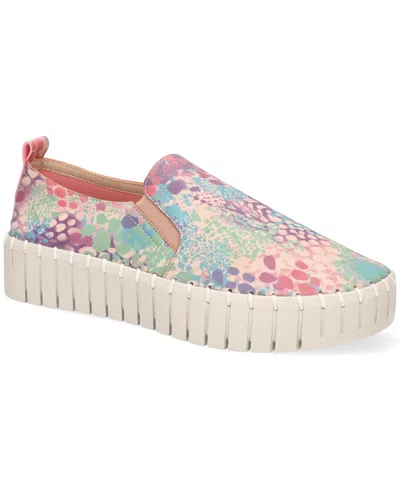 Easy Street Women's Peppy Slip-on Platform Sneakers In Multi