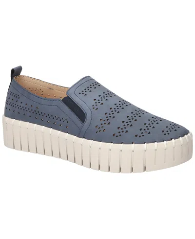 Easy Street Women's Peppy Slip-on Platform Sneakers In Navy