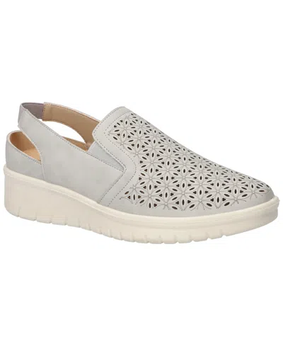 Easy Street Women's Petal Comfort Slip-on Flats In Gray