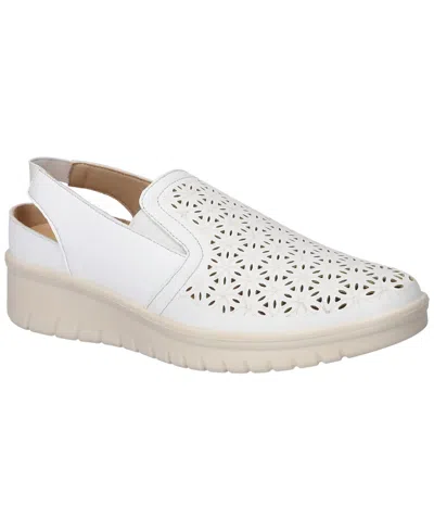 Easy Street Women's Petal Comfort Slip-on Flats In White