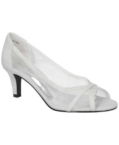 Easy Street Women's Picaboo Slip-on Pumps In White Glitter