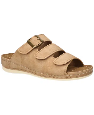 Easy Street Women's Pinterry Comfort Slide Sandals In Natural