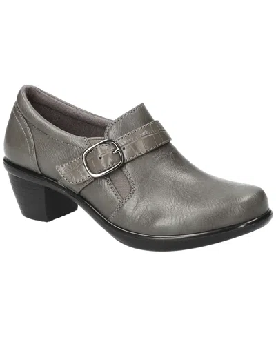 Easy Street Pixel Womens Round Closed Toe Clogs In Gray