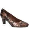 Easy Street Women's Poet Square Toe Pumps In Brown