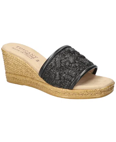 Easy Street Women's Ricci Wedge Heel Sandals In Black