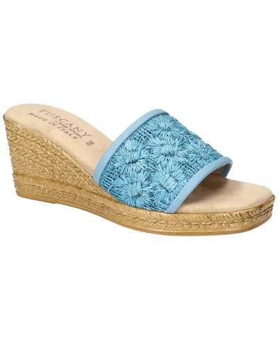 Easy Street Women's Ricci Wedge Heel Sandals In Denim