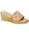 Easy Street Women's Ricci Wedge Heel Sandals In Natural