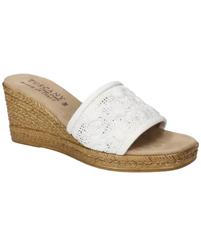 Easy Street Women's Ricci Wedge Heel Sandals In White