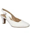 Easy Street Women's Ritsa Square Toe Slingback Pumps In White