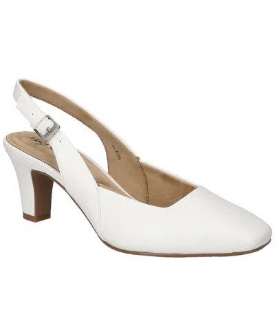 Easy Street Women's Ritsa Square Toe Slingback Pumps In White