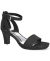 Easy Street Women's Ro Square Toe Heeled Sandals In Black