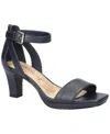 Easy Street Crissa Womens Faux Leather Strappy Ankle Strap In Navy