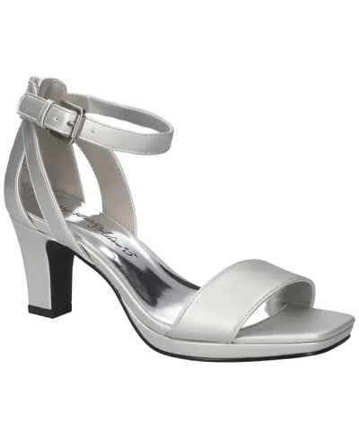 Easy Street Women's Ro Square Toe Heeled Sandals In White