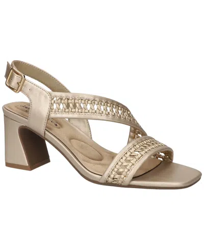 Easy Street Women's Rowan Square Toe Sandals In Champagne
