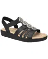 Easy Street Women's Samira Slip-on Platform Sandals In Black