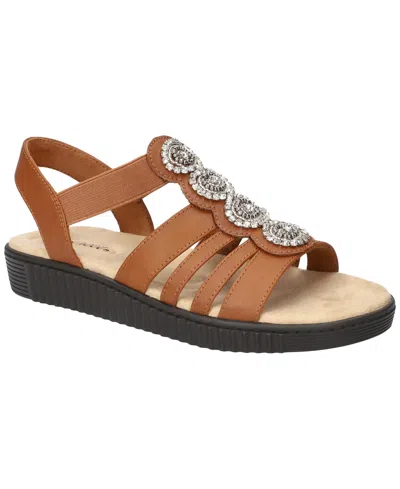 Easy Street Women's Samira Slip-on Platform Sandals In Luggage