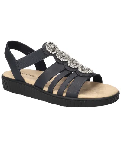 Easy Street Women's Samira Slip-on Platform Sandals In Navy