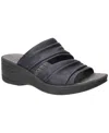 Easy Street Women's Seeker Wedge Heel Sandals In Navy