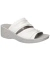 Easy Street Women's Seeker Wedge Heel Sandals In White