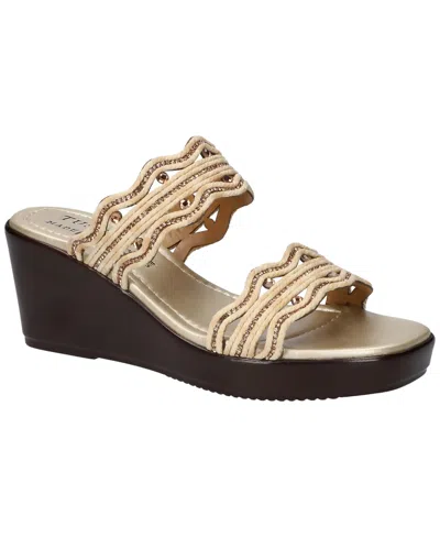 Easy Street Women's Selva Wedge Heel Sandals In Natural