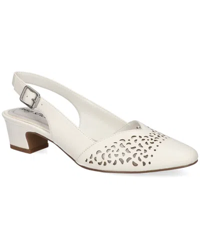 Easy Street Women's Sofie Slingback Pumps In White