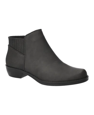 Easy Street Women's Solstice Ankle Round Toe Booties In Black