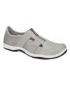 Easy Street Yareli Womens Zipper Mesh Slip-on Sneakers In Gray