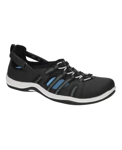 Easy Street Women's Sport Zaba Athleisure Flats In Black