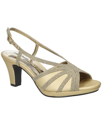 Easy Street Women's Starlight Strappy Heeled Sandals In Gold