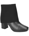 Easy Street Sutton Foldover Cuff Platform Bootie In Black
