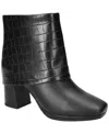 Easy Street Sutton Foldover Cuff Platform Bootie In Black