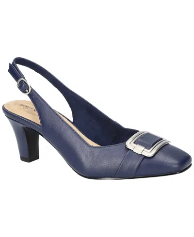Easy Street Women's Sway Square Toe Pumps In Navy