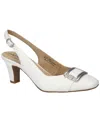 Easy Street Sway Slingback Pump In White