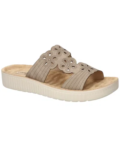 Easy Street Women's Taj Slip-on Slide Sandals In Natural