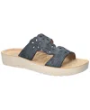 Easy Street Women's Taj Slip-on Slide Sandals In Navy