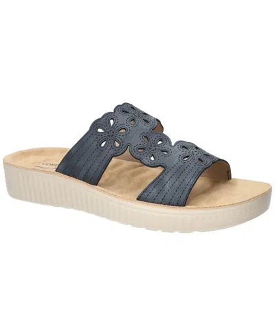Easy Street Women's Taj Slip-on Slide Sandals In Navy